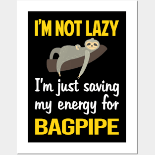 Funny Lazy Bagpipe Bagpipes Bagpiper Posters and Art